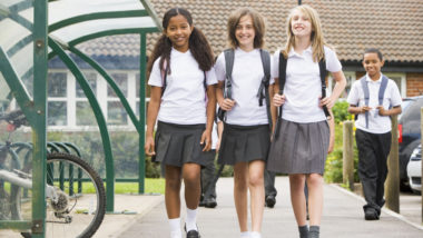 Alunos da escola Mini